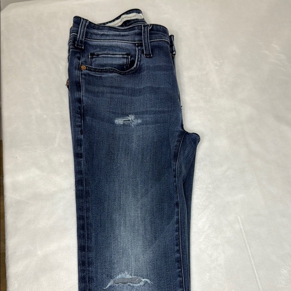 Pilcro and the Letterpress Blue High-Rise Skinny Jeans by ANTHOLOGY S 25 STRECH - Picture 9 of 11